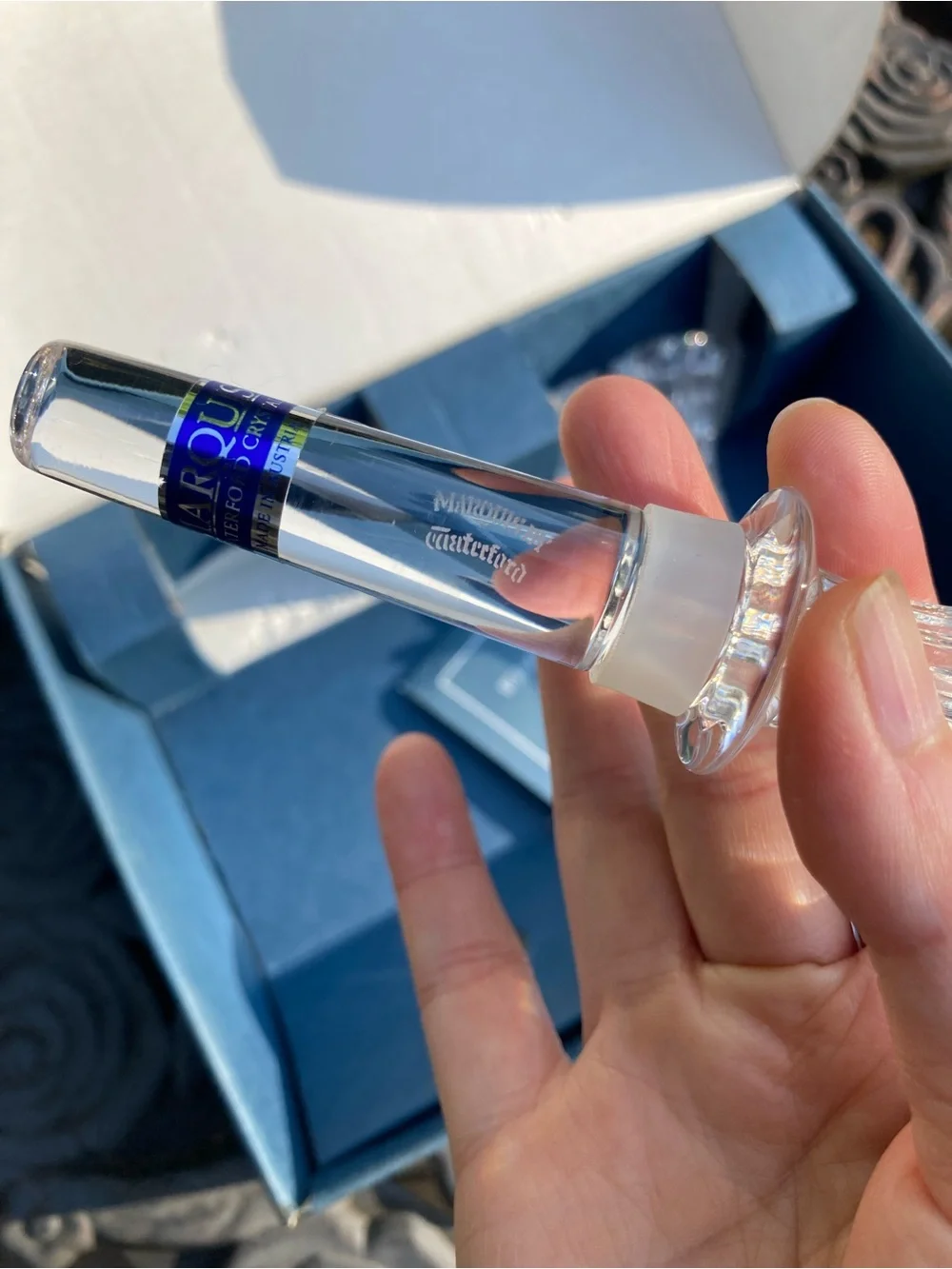 NWT 2 Marquis Waterford Brookside Cut Crystal Wine Bottle Stoppers NIB